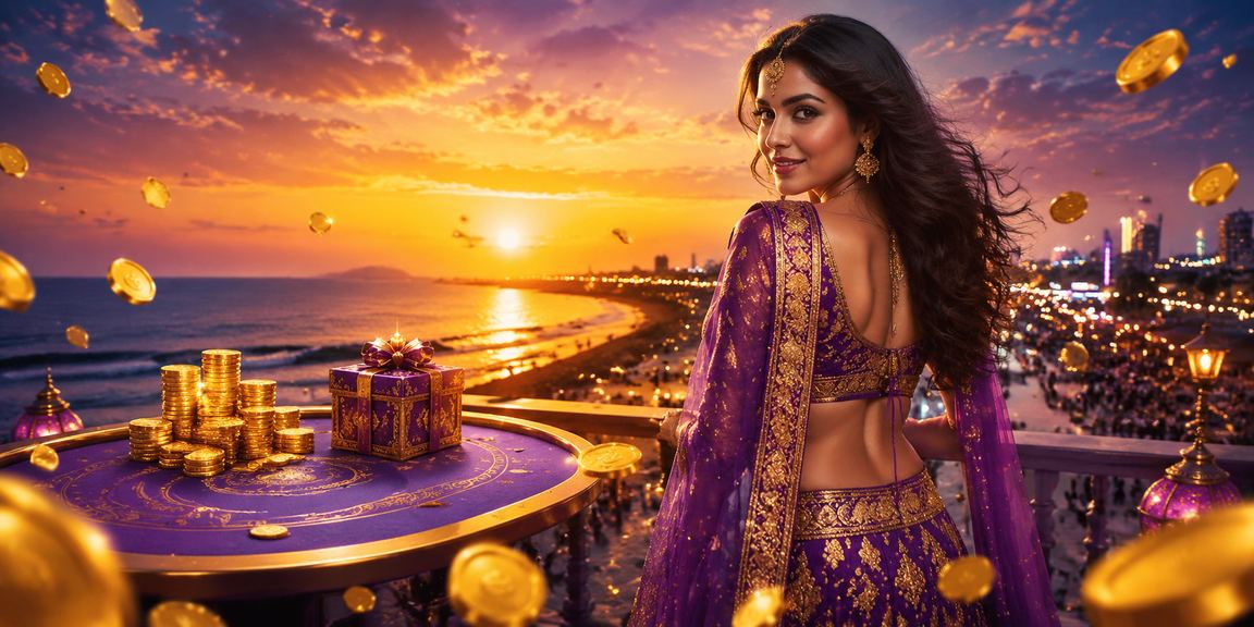 Elegant Andar Bahar game scene in Chennai with blue and gold neon lights